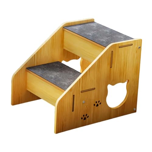 Sharplace Haustierhundetreppe Leiter Haustier Ramp 2 Stufen tragbare Vorräte Nicht überrutschen Welpen Treppe Hundekletterleiter für ältere Hunde Car Couch Sofa von Sharplace