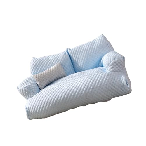 Sharplace Haustiersofa, Couch, Lounge, Welpenschlafbett, Stabiler, Abnehmbarer Bezug, waschbar, gemütliche Heimdekoration, modisches Zwinger-Katzenbett, M Size Blue Sharplace Haustiersofa, Couch, Lounge, Welpenschlafbett, Stabiler, Abnehmbarer Bezug, waschbar, gemütliche Heimdekoration, modisches Zwinger-Katzenbett, M Size Blue von Sharplace