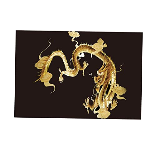 Sharplace Hintergrundpapier Teppich Unterwasserdekor für Aquarium, Goldene Drache, S Sharplace Hintergrundpapier Teppich Unterwasserdekor für Aquarium, Goldene Drache, S von Sharplace