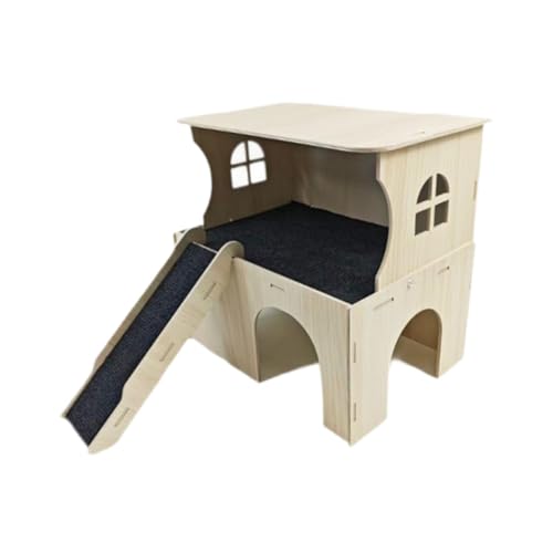 Sharplace Hölzernes Hamsterhaus, Betthütte, Lebensraum, Versteck, Haustierbedarf, Lebensraumdekor, Kleintierhütte, Meerschweinchenversteck für Chinchillas Sharplace Hölzernes Hamsterhaus, Betthütte, Lebensraum, Versteck, Haustierbedarf, Lebensraumdekor, Kleintierhütte, Meerschweinchenversteck für Chinchillas von Sharplace