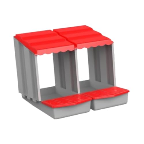 Sharplace Hühner-Legekasten, Hühnernistkasten, stabil, bequem, Enten- und Gänsezuchtkasten, Hühnernistkasten für Geflügel, Bauernhof, Haus, Heimente, Rot, S Sharplace Hühner-Legekasten, Hühnernistkasten, stabil, bequem, Enten- und Gänsezuchtkasten, Hühnernistkasten für Geflügel, Bauernhof, Haus, Heimente, Rot, S von Sharplace