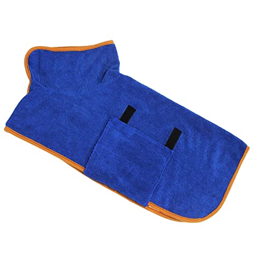 Sharplace Hunde Bademantel Haustier Bademantel Katzen Mantel mit Doppelseitigem Mikrofaser Stoff Schnell Trocknend Und Feuchtigkeitsabsorbierend für von Sharplace