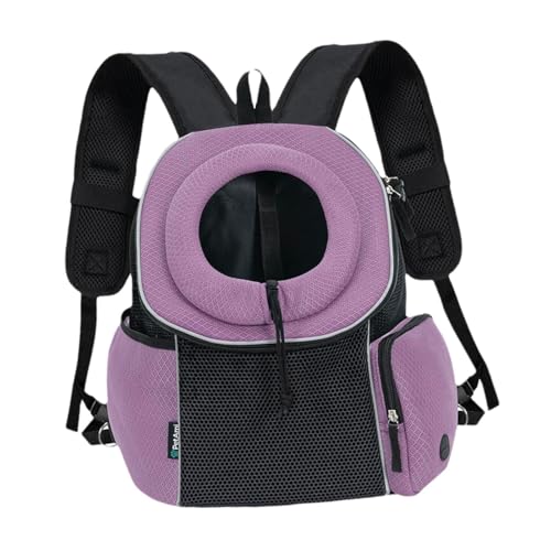 Sharplace Hunde-Fronttrage-Rucksack Head Out, leichte Tragetasche für Welpen und Katzen mit Aufbewahrungstaschen, atmungsaktiv, verstellbar, für Camping, Lila Sharplace Hunde-Fronttrage-Rucksack Head Out, leichte Tragetasche für Welpen und Katzen mit Aufbewahrungstaschen, atmungsaktiv, verstellbar, für Camping, Lila von Sharplace