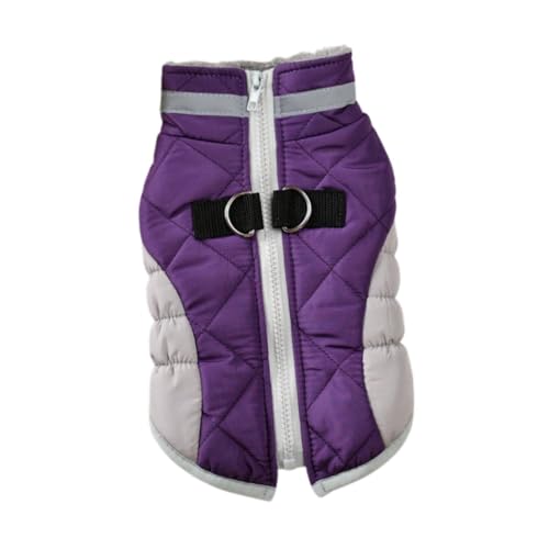 Sharplace Hunde-Pufferweste, warme Hundejacke, Haustierbekleidung, wasserdichtes Outfit mit Reißverschluss, reflektierender Hunde-Kältemantel zum, S Sharplace Hunde-Pufferweste, warme Hundejacke, Haustierbekleidung, wasserdichtes Outfit mit Reißverschluss, reflektierender Hunde-Kältemantel zum, S von Sharplace
