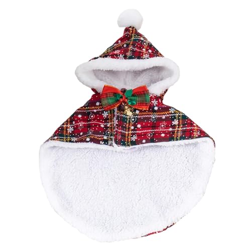 Sharplace Hunde-Weihnachtskostüm, warme Kleidung, Outfits, Welpenumhang, Haustier-Wintermantel für kleine und mittelgroße Hunde, Welpen, von Sharplace