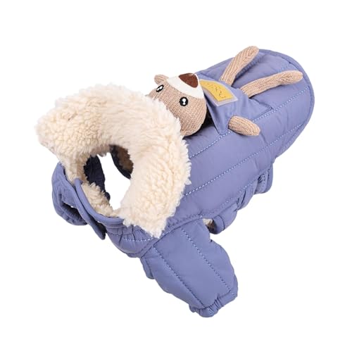 Sharplace Hunde-Wintermantel, Fleece-gefüttert, gesteppt, mit verdicktem Hals, Herbst-Outfit für Spaziergänge mit Leinenloch, warme Jacke, Winterkleidung, Blue M Sharplace Hunde-Wintermantel, Fleece-gefüttert, gesteppt, mit verdicktem Hals, Herbst-Outfit für Spaziergänge mit Leinenloch, warme Jacke, Winterkleidung, Blue M von Sharplace