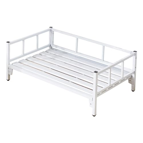Sharplace Hundebett mit Schienen, Haustierbedarf, rutschfeste Füße, höhenverstellbar, atmungsaktiv, Geschenke, Möbel, vielseitiges Zubehör, Karbonstahl, Weiß Sharplace Hundebett mit Schienen, Haustierbedarf, rutschfeste Füße, höhenverstellbar, atmungsaktiv, Geschenke, Möbel, vielseitiges Zubehör, Karbonstahl, Weiß von Sharplace