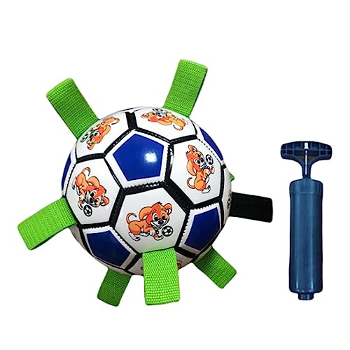 Sharplace Hundefußball, Wasserspielzeug, Kauspielzeug für Hunde, langlebig, 15,2 cm, Haustier-Fußballspielzeug, Hundeschlepperspielzeug, Hüteball für Hunde für, Blau von Sharplace