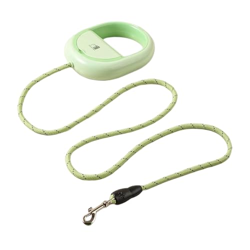 Sharplace Hundeleine, reflektierende Laufleine mit Kotbeutelspender, für Haustiere, Laufleine für Outdoor-Aktivitäten, Joggen, Grün 1.5 M von Sharplace