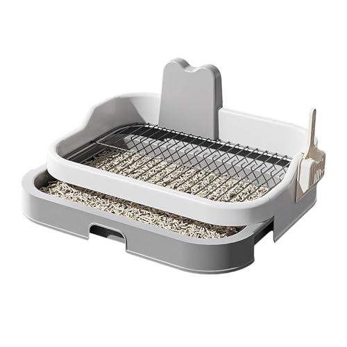 Sharplace Hundetoilette, Welpen-Pipihalter, auslaufsicher, tragbar, abnehmbar, spritzwassergeschützt, Hundetöpfchen-Tablett, Trainingsunterlage für den Haushalt, Grau-weiß Sharplace Hundetoilette, Welpen-Pipihalter, auslaufsicher, tragbar, abnehmbar, spritzwassergeschützt, Hundetöpfchen-Tablett, Trainingsunterlage für den Haushalt, Grau-weiß von Sharplace