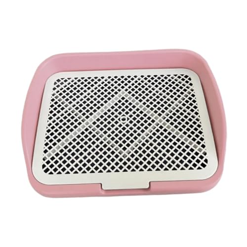 Sharplace Hundetoilette Töpfchenwanne Indoor-klo Welpen-trainingsschale PIPI-pad-Halter rutschfest für Stabilität Und Einfache Reinigung für Den Einsatz in der, Rosa von Sharplace