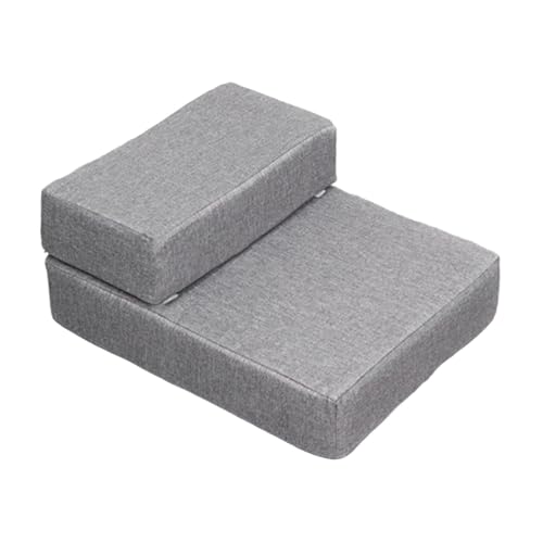 Sharplace Hundetreppe, Haustier-Kletterstufen, verbreitertes Pedal, 2-stufige tragbare Haustiertreppe mit abnehmbarem, waschbarem Bezug für kleine Hunde, Dunkelgrau Sharplace Hundetreppe, Haustier-Kletterstufen, verbreitertes Pedal, 2-stufige tragbare Haustiertreppe mit abnehmbarem, waschbarem Bezug für kleine Hunde, Dunkelgrau von Sharplace