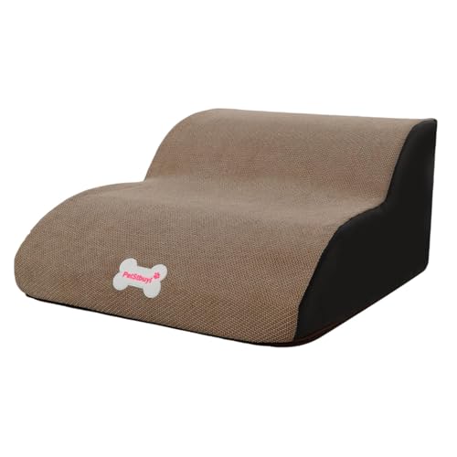Sharplace Hundetreppe Hunderampe Haustier Ramp Weich für hohe Bett und Couch mit waschbarer Abdeckung, Haustierstufen, 2 Schritt für kleine Haustiere Katzen, Kamel Sharplace Hundetreppe Hunderampe Haustier Ramp Weich für hohe Bett und Couch mit waschbarer Abdeckung, Haustierstufen, 2 Schritt für kleine Haustiere Katzen, Kamel von Sharplace