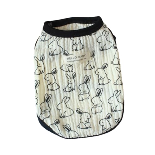 Sharplace Hundeweste, Hunde-T-Shirt aus Baumwolle, atmungsaktives süßes Kostüm, Haustier-Outfit, Hunde-Sommerbekleidung, ärmelloses T-Shirt für Welpen, XXL Sharplace Hundeweste, Hunde-T-Shirt aus Baumwolle, atmungsaktives süßes Kostüm, Haustier-Outfit, Hunde-Sommerbekleidung, ärmelloses T-Shirt für Welpen, XXL von Sharplace