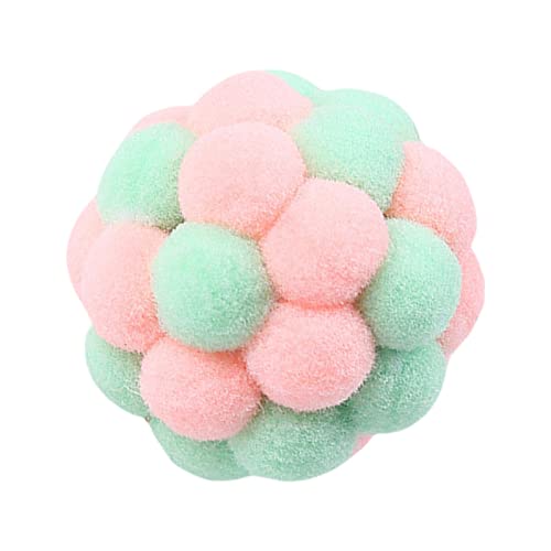 Sharplace Interaktives Katzenspielzeug Kicker Toys Rolling Ball Zwitschernde Bälle Katzenspielzeugbälle zum Spielen von Welpen, rosa grün von Sharplace