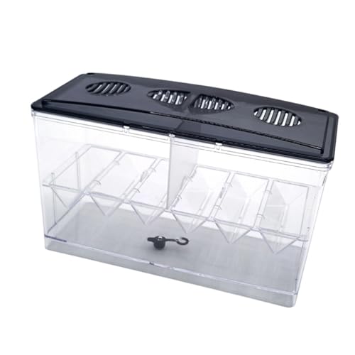 Sharplace Isolationsbox, Brutkasten, transparent, unabhängiges Gehäuse, stabil, mit Trennwand, Brutkasten für Fischtanks, für Babyfische von Sharplace