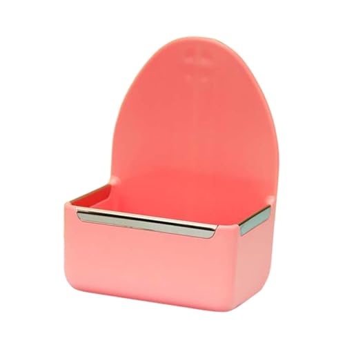Sharplace Kaninchen-Futterspender für Käfig, zum Aufhängen, Futternapf für, kippsicherer Wassernapf, Futternapf für Kaninchen, für Vögel, Hamster, Rosa von Sharplace
