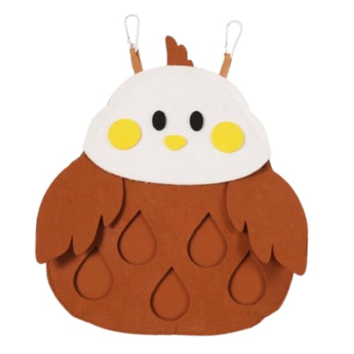 Sharplace Kaninchen-Heu-Futterspender für Käfige, hängender Grasbeutel, Cartoon-Form, weniger verschwendeter Heubeutel, Futterspender für Kleintiere, Chinchilla, Braunes Küken Sharplace Kaninchen-Heu-Futterspender für Käfige, hängender Grasbeutel, Cartoon-Form, weniger verschwendeter Heubeutel, Futterspender für Kleintiere, Chinchilla, Braunes Küken von Sharplace