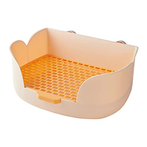Sharplace Kaninchen-Katzentoilette, Käfigzubehör mit Druckknopf, Haustierpfanne, Töpfchentrainer für Meerschweinchen, Kleintiere, Häschen, Chinchilla, Frettchen, Orange Sharplace Kaninchen-Katzentoilette, Käfigzubehör mit Druckknopf, Haustierpfanne, Töpfchentrainer für Meerschweinchen, Kleintiere, Häschen, Chinchilla, Frettchen, Orange von Sharplace