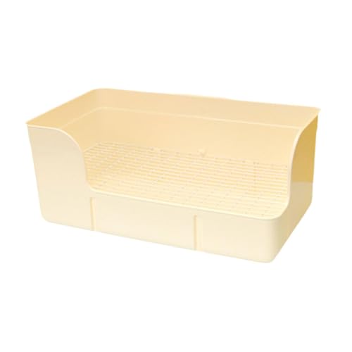 Sharplace Kaninchenstrauder Pfanne Haustierstreu Pan Ecke Größere Haustierkäfigkäfigmatten -Toilettenbox für Chinchilla Frettchen, Beige Sharplace Kaninchenstrauder Pfanne Haustierstreu Pan Ecke Größere Haustierkäfigkäfigmatten -Toilettenbox für Chinchilla Frettchen, Beige von Sharplace