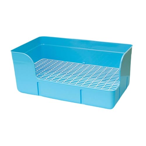Sharplace Kaninchenstrauder Pfanne Haustierstreu Pan Ecke Größere Haustierkäfigkäfigmatten -Toilettenbox für Chinchilla Frettchen, Blau Sharplace Kaninchenstrauder Pfanne Haustierstreu Pan Ecke Größere Haustierkäfigkäfigmatten -Toilettenbox für Chinchilla Frettchen, Blau von Sharplace