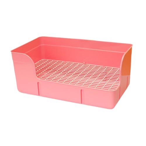 Sharplace Kaninchenstrauder Pfanne Haustierstreu Pan Ecke Größere Haustierkäfigkäfigmatten -Toilettenbox für Chinchilla Frettchen, Rosa Sharplace Kaninchenstrauder Pfanne Haustierstreu Pan Ecke Größere Haustierkäfigkäfigmatten -Toilettenbox für Chinchilla Frettchen, Rosa von Sharplace