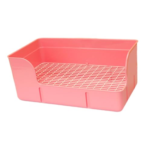 Sharplace Kaninchentoilette, Kaninchen-Urinal-Tablett, Ecktoilette, Käfigtoilette, Einstreubox für Kleintiere, Käfigzubehör, Rosa Sharplace Kaninchentoilette, Kaninchen-Urinal-Tablett, Ecktoilette, Käfigtoilette, Einstreubox für Kleintiere, Käfigzubehör, Rosa von Sharplace