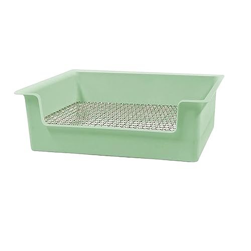 Sharplace Kaninchentoilette, Pee-Pfanne-Tablett mit hoher Schallwand, Kleintier-Katzentoilette, Töpfchentrainer, Eck-Haustier-Toilette, Töpfchenbox für, GRÜN Sharplace Kaninchentoilette, Pee-Pfanne-Tablett mit hoher Schallwand, Kleintier-Katzentoilette, Töpfchentrainer, Eck-Haustier-Toilette, Töpfchenbox für, GRÜN von Sharplace