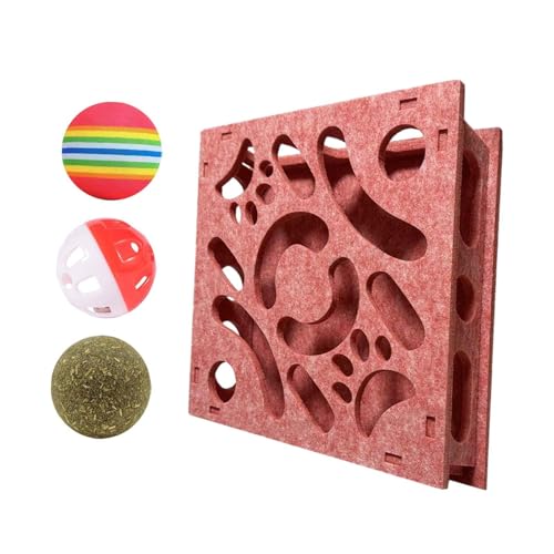 Sharplace Katzen-Puzzle-Spielzeug, zur mentalen, Spiel, Filz, Unterhaltungs-Gedankenspiel, interaktives Katzenspielzeug, Rosa 40cm Sharplace Katzen-Puzzle-Spielzeug, zur mentalen, Spiel, Filz, Unterhaltungs-Gedankenspiel, interaktives Katzenspielzeug, Rosa 40cm von Sharplace