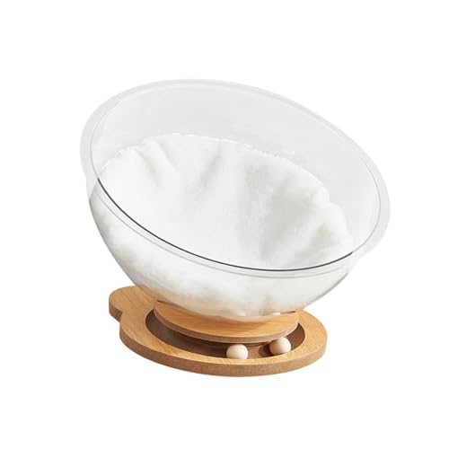 Sharplace Katzenbett in Raumkapselform, für den Innenbereich, Katzen und Kätzchen, Hängematte, universell einsetzbar, transparentes, Bär mit Kissen Sharplace Katzenbett in Raumkapselform, für den Innenbereich, Katzen und Kätzchen, Hängematte, universell einsetzbar, transparentes, Bär mit Kissen von Sharplace