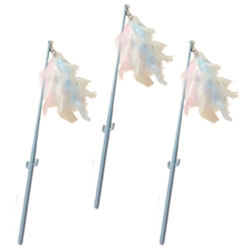 Sharplace Katzenfederspielzeug, Verfolgungszauberstab, Katzenangel, 38 cm, IQ-Verbesserung, Katzenstab-Spielzeug, Katzenstab-Spielzeug für Hauskatzen, Übung, Blauer Kaktus Sharplace Katzenfederspielzeug, Verfolgungszauberstab, Katzenangel, 38 cm, IQ-Verbesserung, Katzenstab-Spielzeug, Katzenstab-Spielzeug für Hauskatzen, Übung, Blauer Kaktus von Sharplace