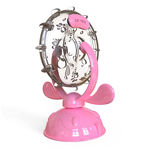 Sharplace Katzenfutterspender, interaktives Katzenspielzeug, Fütterungsspielzeug, Trainingsball, Pet Slow Feeder zur Verbesserung von Haustierkatzen, ROSA von Sharplace