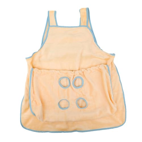 Sharplace Katzenhalter-Trageschürze, Katzen-Begleit-Tragetasche, Plüsch, verstellbar, Begleit-Haustier-Schlafsack, Kätzchen-Schlafsack zum Wandern, Bein Raus gelb von Sharplace