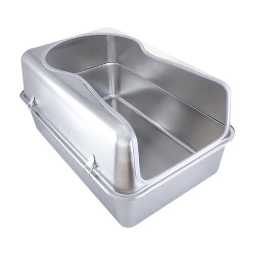 Sharplace Katzenklo aus rostfreiem Stahl, praktisch und hygienisch Sharplace Katzenklo aus rostfreiem Stahl, praktisch und hygienisch von Sharplace
