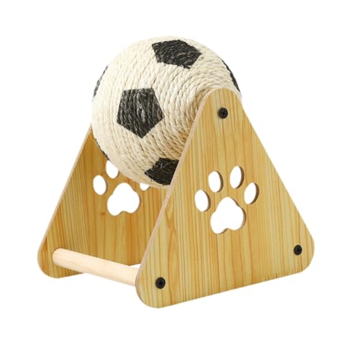 Sharplace Katzenkratzball, Katzenkratzbaum, Holzkratzer, süße Dekoration, Sisalball, Haustierspielzeug zum Krallenschleifen, Spielen, Ausruhen im Innenbereich, 12cm Sharplace Katzenkratzball, Katzenkratzbaum, Holzkratzer, süße Dekoration, Sisalball, Haustierspielzeug zum Krallenschleifen, Spielen, Ausruhen im Innenbereich, 12cm von Sharplace