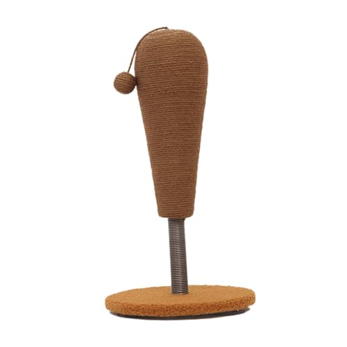 Sharplace Katzenkratzbaum mit Federdesign aus Langlebigem Jutegarn Kratzbrett Spielzeug Kletterstange für Bewegung Und Krallenpflege für Wohnung Und Moderne, L Tumbler Suctioncup von Sharplace
