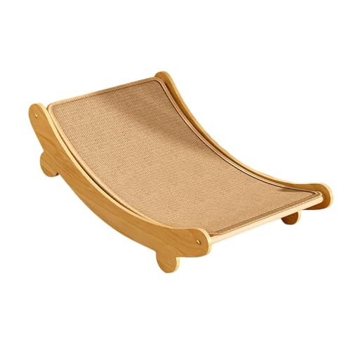 Sharplace Katzenkratzbett, Haustier-Schlafbett, Zubehör, Schleifklauenspielzeug, Robustes, unterhaltsames Kratzspielzeug, spielendes Katzenkratzbrett, Jute, Groß von Sharplace
