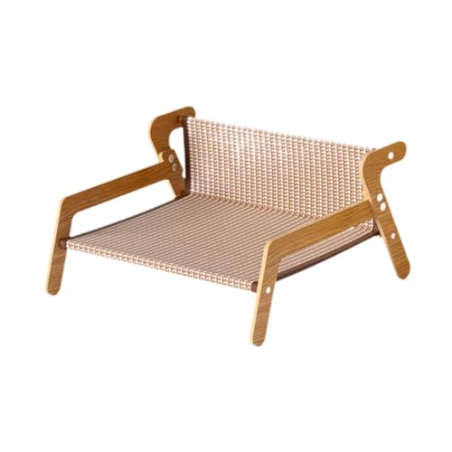 Sharplace Katzenkratzbett, Kätzchen-Kratzkissen, schützt Möbel, Krallenspielzeug, multifunktionale Haustierliege, Chaiselongue für kleine Hunde, Hasenwelpen, Sisal von Sharplace