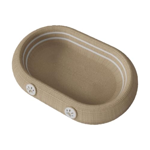 Sharplace Katzenkratzbett, Katzenkratzbrett, oval, bequem, für Kätzchen, Kratzkissen für kleine, mittelgroße und große Katzen zum Ausruhen und Krallenschleifen, Pfote Sharplace Katzenkratzbett, Katzenkratzbrett, oval, bequem, für Kätzchen, Kratzkissen für kleine, mittelgroße und große Katzen zum Ausruhen und Krallenschleifen, Pfote von Sharplace