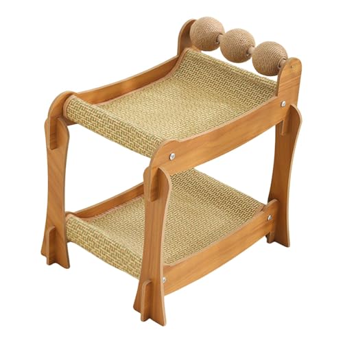 Sharplace Katzenkratzbett Doppelstock Kratzmöbel Kratzbrett Schlafplatz aus Robustem Material Atmungsaktiv Schützt Möbel für Katzenliebhaber Wohnzimmer Geschenk, Style B Sharplace Katzenkratzbett Doppelstock Kratzmöbel Kratzbrett Schlafplatz aus Robustem Material Atmungsaktiv Schützt Möbel für Katzenliebhaber Wohnzimmer Geschenk, Style B von Sharplace