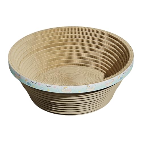 Sharplace Katzenkratzbettkorb, verschleißfeste Lounge, gewellte, atmungsaktive Kratzunterlage, Katzenkratzbrett für Katzen im Innenbereich, Kätzchen, 49 cm Sharplace Katzenkratzbettkorb, verschleißfeste Lounge, gewellte, atmungsaktive Kratzunterlage, Katzenkratzbrett für Katzen im Innenbereich, Kätzchen, 49 cm von Sharplace