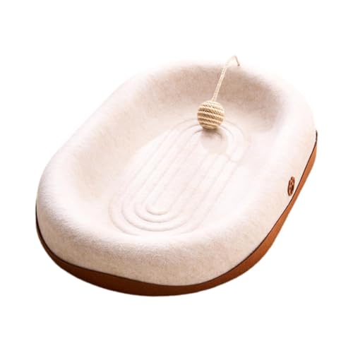 Sharplace Katzenkratzbrett, Katzenkratzunterlage, Lounge-Nest, Jagen, Spielen mit Ball, Übung, Katzenkratzunterlage, Kätzchen, interaktives Spielzeug, mit Kugel von Sharplace