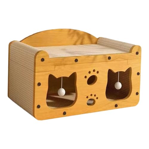 Sharplace Katzenkratzbrett, Katzenspielzeug, Möbelschutz, Haustierkatzenhaus, verhindert Möbelschäden, Katzenkratzbett, Kratzbrett, Groß von Sharplace