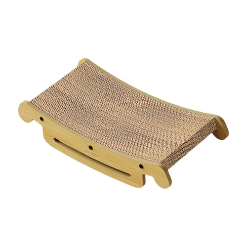 Sharplace Katzenkratzbrett, Loungebett, Kratzunterlage, verschleißfest, Liege 2 in 1 zum Ausruhen und Spielen im Innenbereich, Katzencouch, Kratzbrett, Style B von Sharplace
