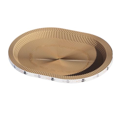 Sharplace Katzenkratzbrett, Nest, Ruhe, Spielübung, multifunktionales Katzenschlafbett, Loungebett aus Karton für kleine, mittelgroße und große Katzen, Oval L Sharplace Katzenkratzbrett, Nest, Ruhe, Spielübung, multifunktionales Katzenschlafbett, Loungebett aus Karton für kleine, mittelgroße und große Katzen, Oval L von Sharplace