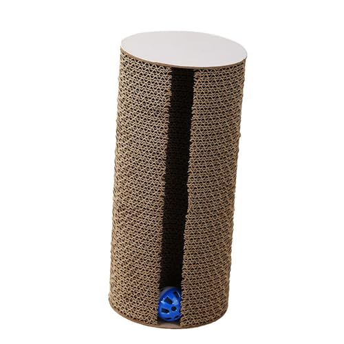 Sharplace Katzenkratzbrett mit Glockenball, Katzenkratzbaum, dekorativ, multifunktional, aus Wellpappe, für Hauskatzen, Kätzchen, Holz Sharplace Katzenkratzbrett mit Glockenball, Katzenkratzbaum, dekorativ, multifunktional, aus Wellpappe, für Hauskatzen, Kätzchen, Holz von Sharplace
