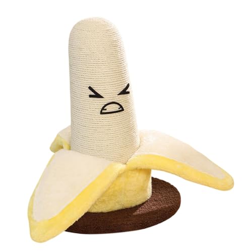 Sharplace Katzenkratzer nach Klauenkratzer Bananen Design Training Verschleiß resistente Schleifpfoten Kratzerpol für kleine mittelgroße Katzen von Sharplace