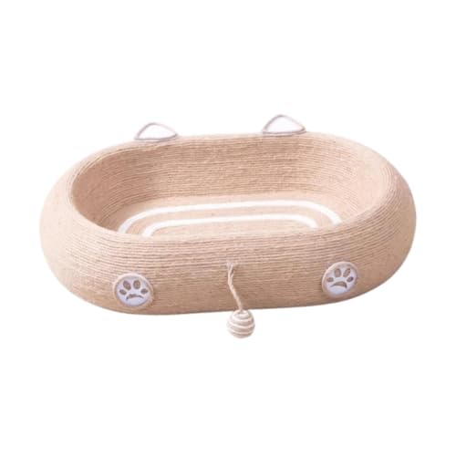 Sharplace Katzenkratzerbett Kratzer Lounge mit Ballmöbel Beschützer Schlafkratzpolster Nest für kleine mittelgroßen großen Katzen Sharplace Katzenkratzerbett Kratzer Lounge mit Ballmöbel Beschützer Schlafkratzpolster Nest für kleine mittelgroßen großen Katzen von Sharplace