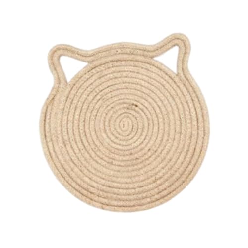 Sharplace Katzenkratzmatte, Katzenkratzbrett aus Karton, Kätzchen, Innenkatzen, Möbelschutz, rund, interaktives Spielzeug, Kratzbrett, S von Sharplace