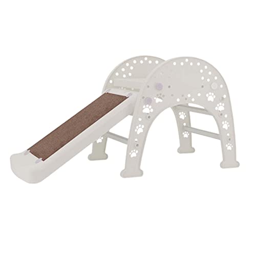 Sharplace Katzenkratzrampe mit abnehmbarem Kratzbrett für Möbelschutz und Spielzeug, Weiss von Sharplace